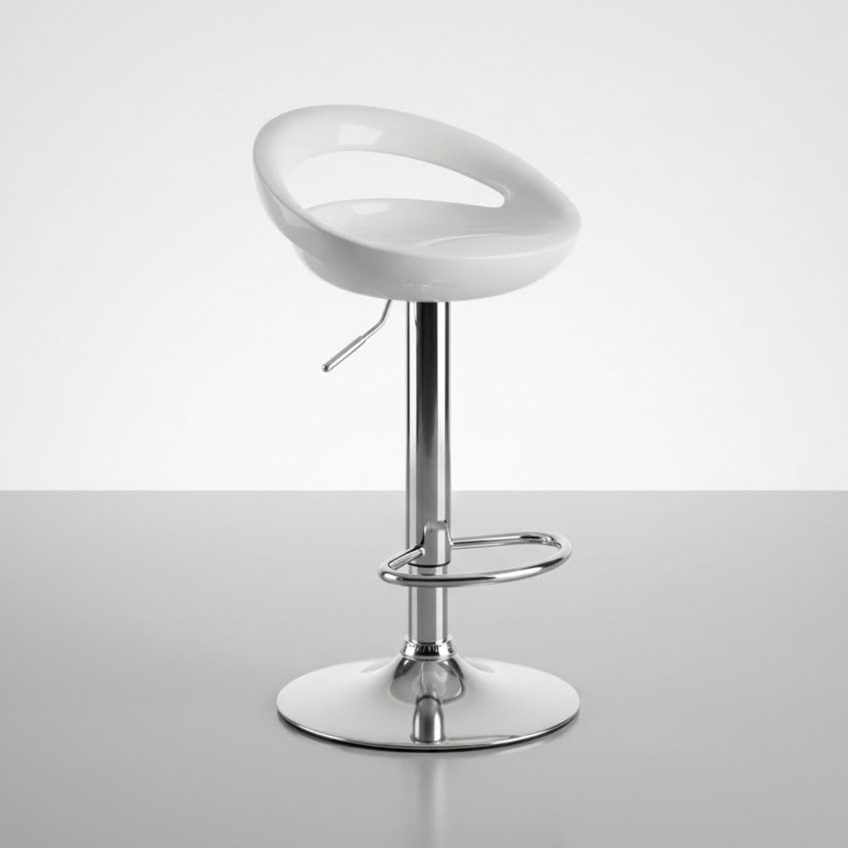 Tabouret de Bar Moderne Sora - Lot de 2 | Rotatif en Métal Chromé