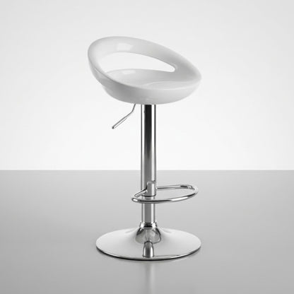 Tabouret de Bar Moderne Sora - Lot de 2 | Rotatif en Métal Chromé