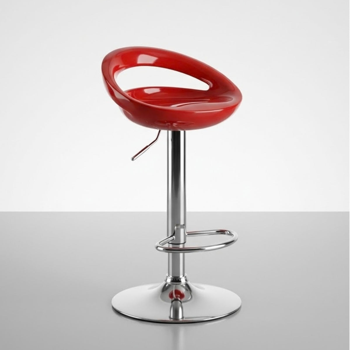 Tabouret de Bar Moderne Sora - Lot de 2 | Rotatif en Métal Chromé