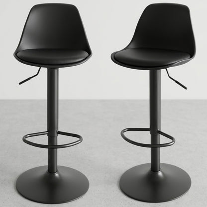 Tabouret de Bar Ergonomique Céleste —Lot de 2 | Assise Rembourrée