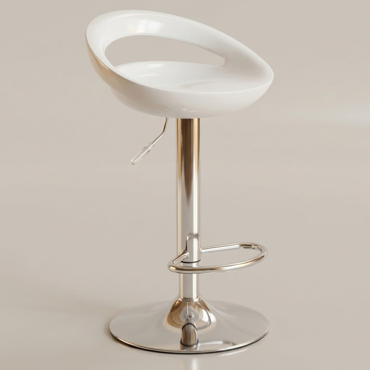 Tabouret de Bar Moderne Sora - Lot de 2 | Rotatif en Métal Chromé