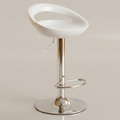 Tabouret de Bar Moderne Sora - Lot de 2 | Rotatif en Métal Chromé