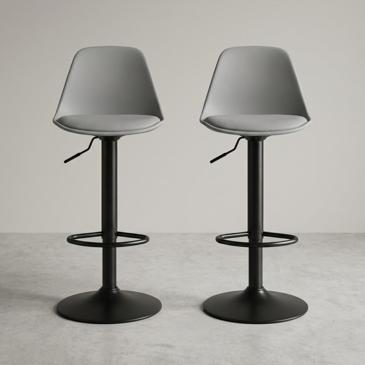 Tabouret de Bar Ergonomique Céleste —Lot de 2 | Assise Rembourrée