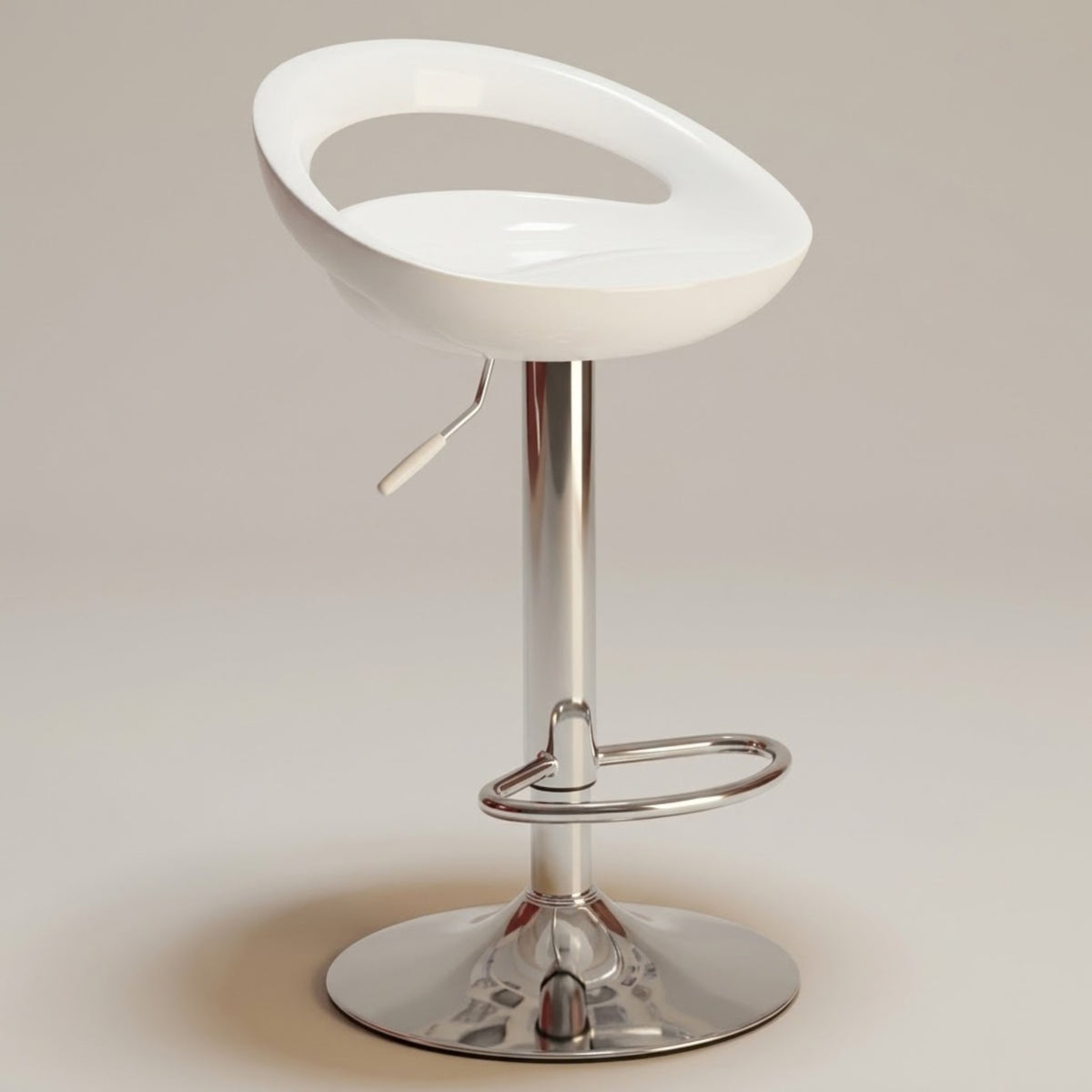 Tabouret de Bar Moderne Sora - Lot de 2 | Rotatif en Métal Chromé