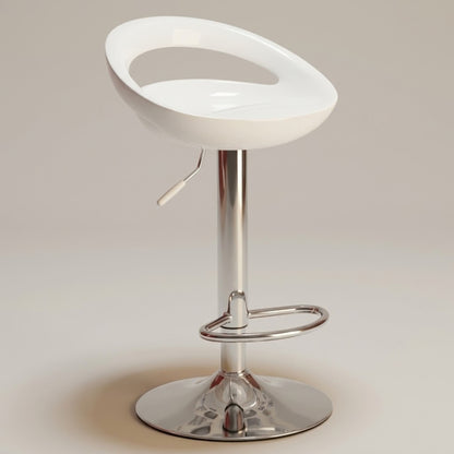 Tabouret de Bar Moderne Sora - Lot de 2 | Rotatif en Métal Chromé