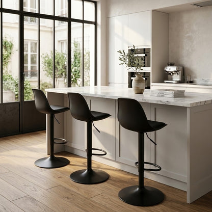 Tabouret de Bar Ergonomique Céleste —Lot de 2 | Assise Rembourrée